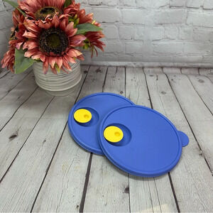 tupperware 2649 crystalwave medium seal and cap  set of two lids/seals size 2